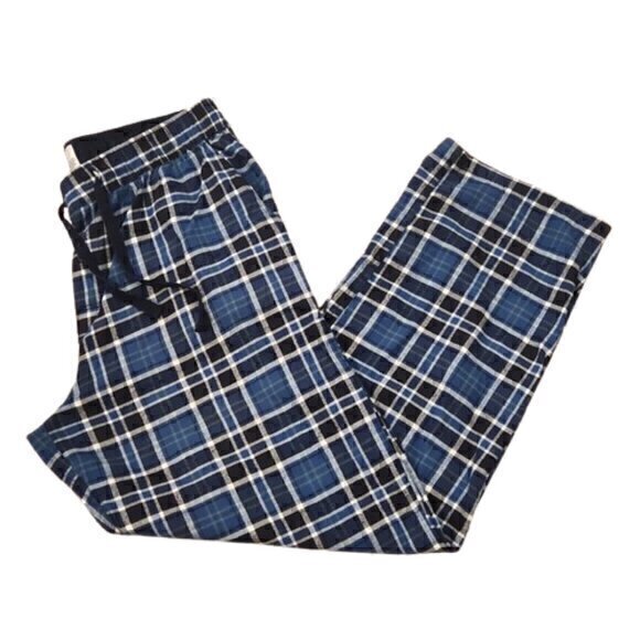 Goodfellow & Co Other - [Goodfellow] Hi Rise Blue Plaid Drawstring Pajamas - Size XL